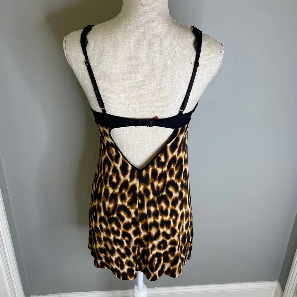 Betsey Johnson Women's Intimate Animal Print Chemise Gown, S - Picture 6 of 9